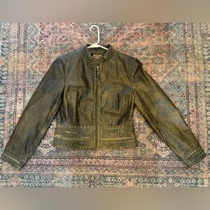 Double D Ranch women’s leather jacket size M